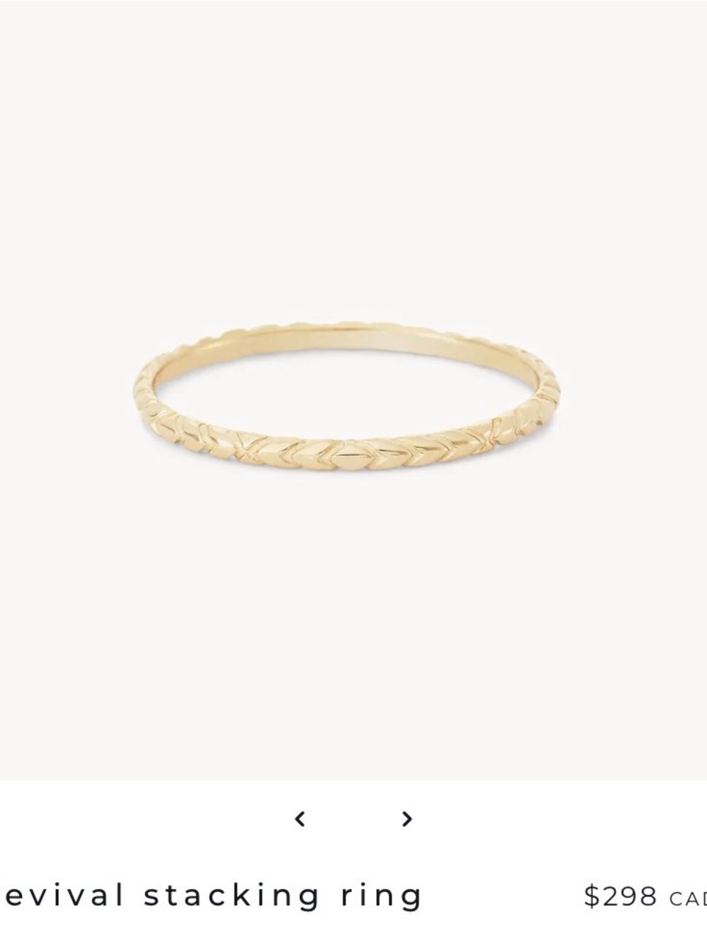 bluboho revival stacking ring - size 9